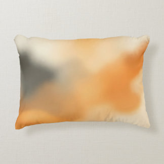 Soft Abstract Glow Blurry Art Accent Pillow