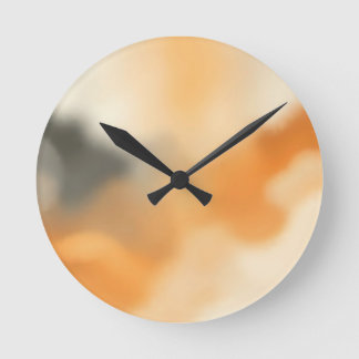 Soft Abstract Glow Blurry Art Round Clock