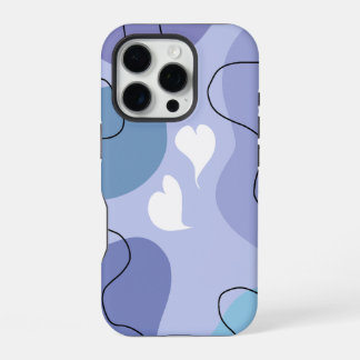Soft Abstract Heart Design – Minimal Aesthetic Art iPhone 16 Pro Case