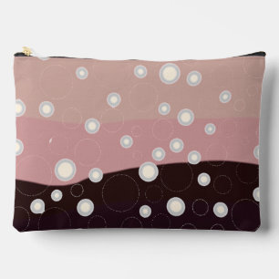 Soft Abstract Waves & Bubbles – Modern Minimalist  Accessory Pouch