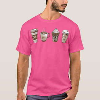 Soft Aesthetic Coffee Lovers girl T-Shirt