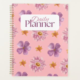 Soft Aesthetic Floral Daily Planner