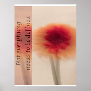 Soft Aesthetic Floral Poster – Inspirational Quote