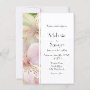 Soft Alstromera Painting Invitation
