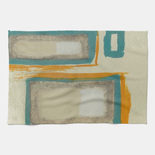 Soft And Bold Rothko Inspired Abstract Kitchen Towel (Horizontal)