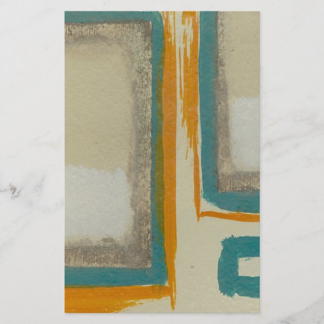 Soft And Bold Rothko Inspired Abstract Stationery (Front)