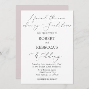 Soft and Elegant Wedding Invitation