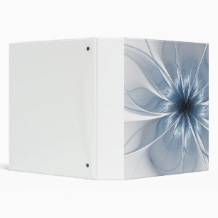 Soft and tenderness blue fractal fantasy flower cu binder