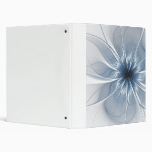Soft and tenderness blue fractal fantasy flower cu binder