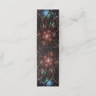 Soft and tenderness fractal fantasy flower   appointment card
