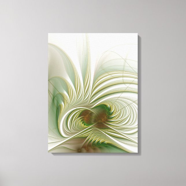 Soft and tenderness fractal fantasy flower canvas print (Front)