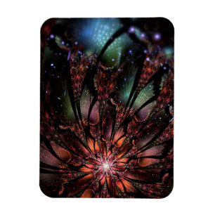 Soft and tenderness fractal fantasy flower  invita magnet