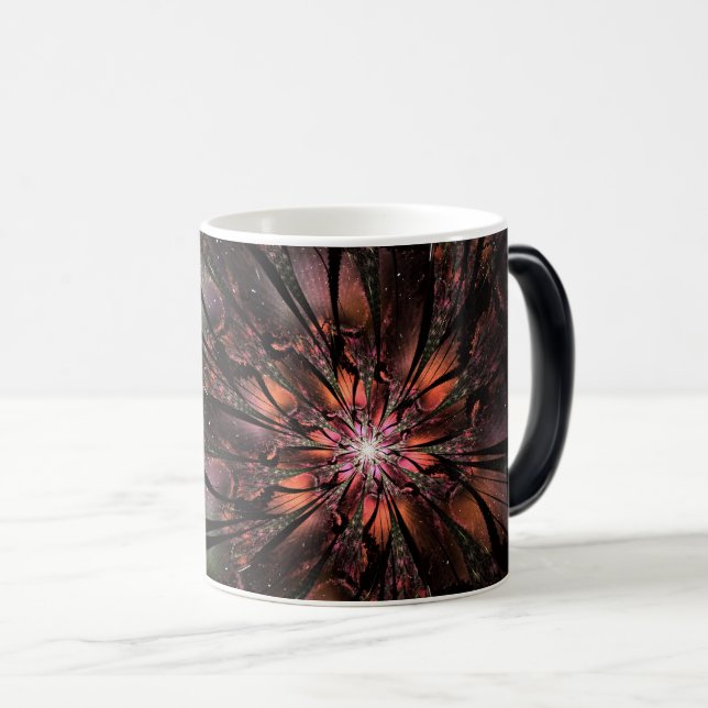 Soft and tenderness fractal fantasy flower   magic mug (Front Right)