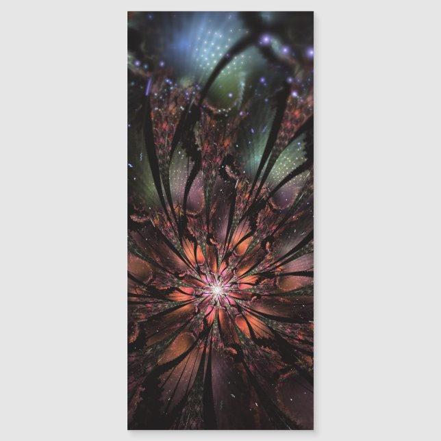 Soft and tenderness fractal fantasy flower   magnetic invitation (Front)
