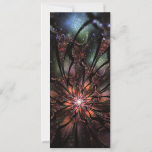 Soft and tenderness fractal fantasy flower  magnetic invitation