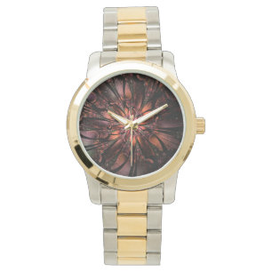 Soft and tenderness fractal fantasy flower watch