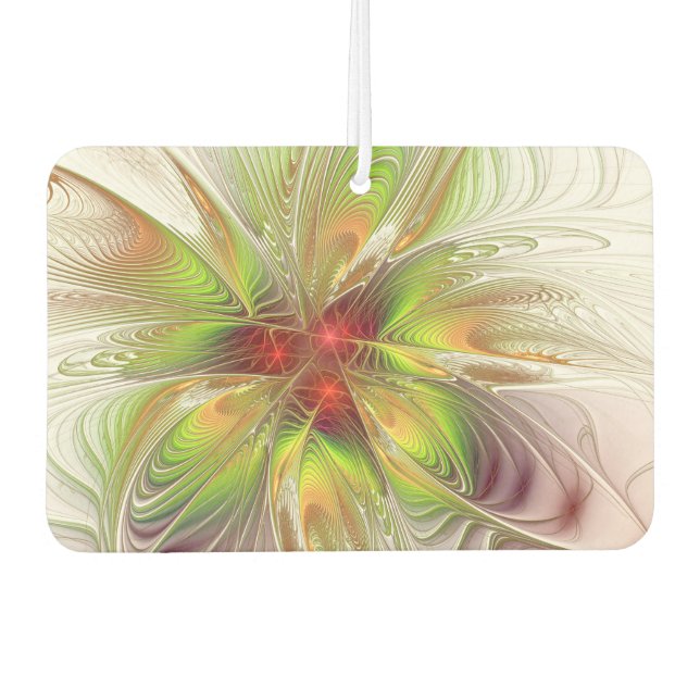 Soft and tenderness fractal fantasy flowers  air freshener (Front)