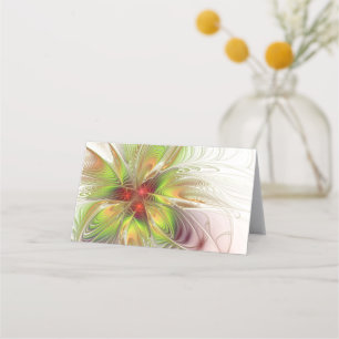 Soft and tenderness fractal fantasy flowers  appointment card