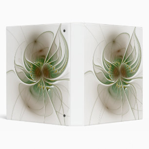 Soft and tenderness fractal fantasy flowers binder