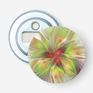 Soft and tenderness fractal fantasy flowers  bottle opener
