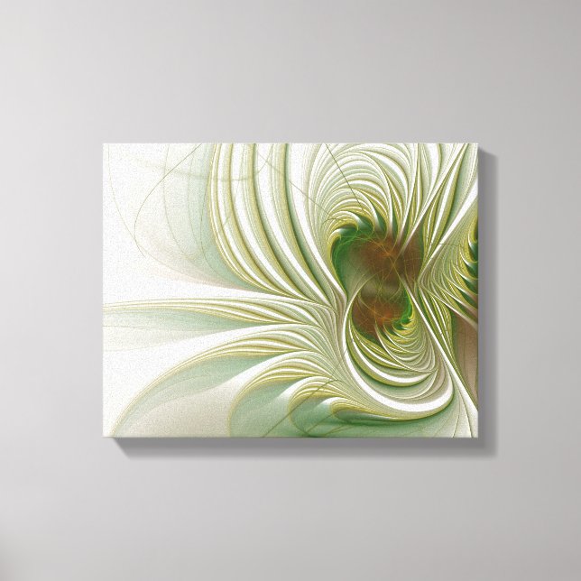 Soft and tenderness fractal fantasy flowers canvas print (Front)