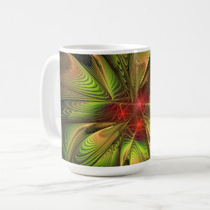 Soft and tenderness fractal fantasy flowers coffee mug