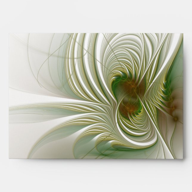 Soft and tenderness fractal fantasy flowers envelope (Front)