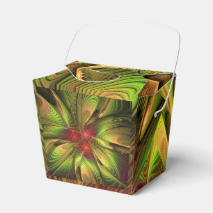 Soft and tenderness fractal fantasy flowers favor box