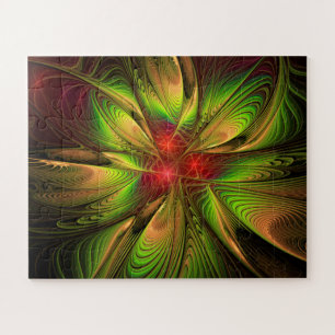 Soft and tenderness fractal fantasy flowers  jigsaw puzzle