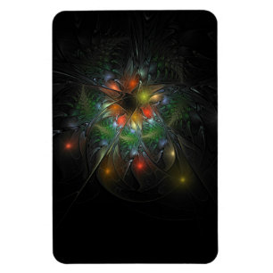 Soft and tenderness fractal fantasy flowers magnet