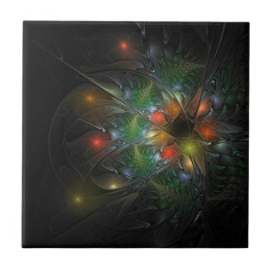 Soft and tenderness fractal fantasy flowers tile