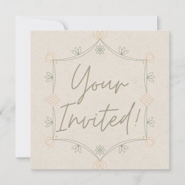 Soft and Whimsical Invite (Front)