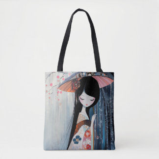 Soft Anime Girl Tote Bag