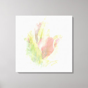 *~*  Soft AR12 Artistic Floral Calla Lily Coral Canvas Print