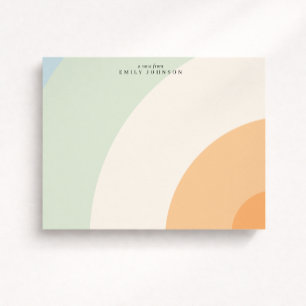 Soft Arc Pastel Note Card