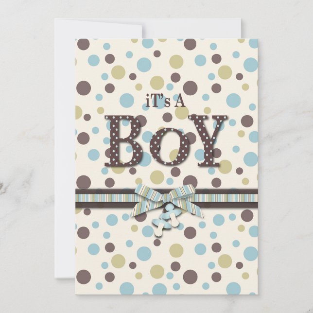 Soft as a Teddy Bear Invitation Card (Front)