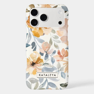 Soft Autumn Floral Personalized iPhone / iPad case