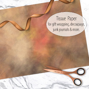 Soft Autumn Leaves Impressionist Design Tissue Paper