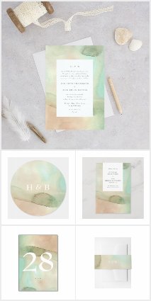 Soft Beach Watercolor Elegance
