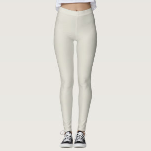 Soft Beige Boho Leggings
