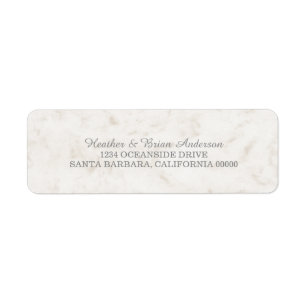 Soft Beige Elegant Marble Wedding