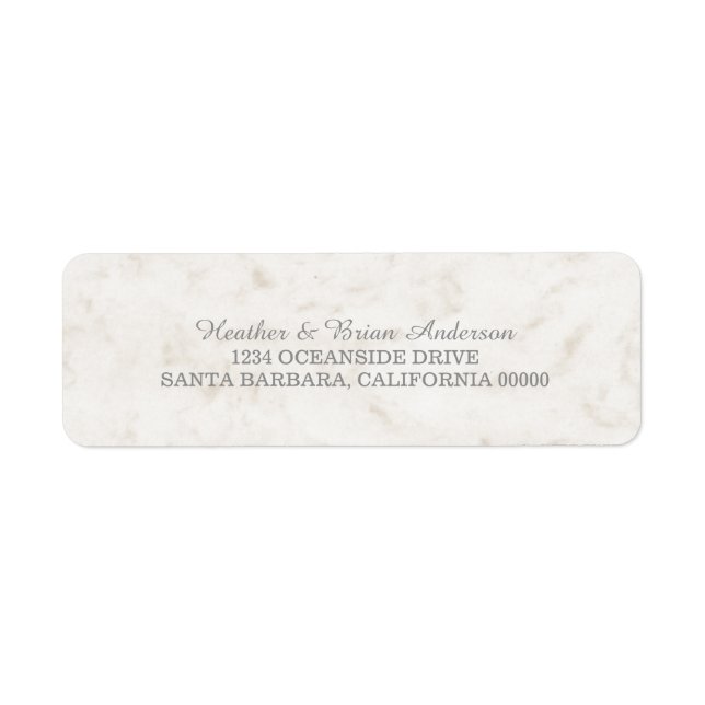 Soft Beige Elegant Marble Wedding (Front)