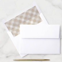 Soft Beige Gingham Christmas