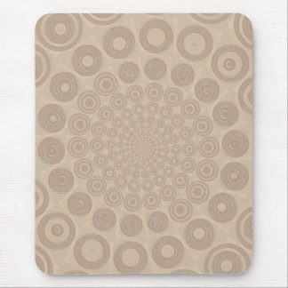 Soft Beige Spiral Mousepad