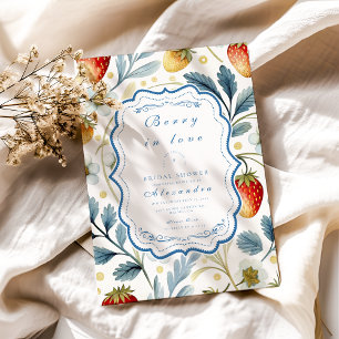 Soft Berry Blush Bridal Shower Invitation