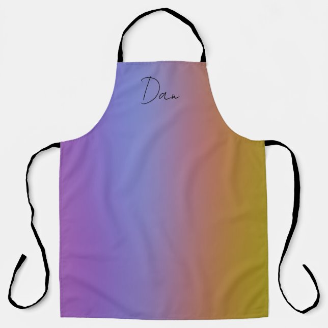 Soft Blended Colours Apron Large (Front)