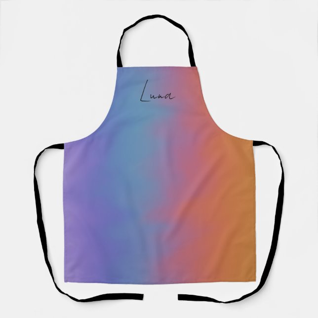 Soft Blended Colours Apron Medium (Front)