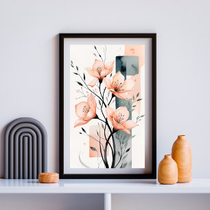 Soft Bloom Harmony Poster