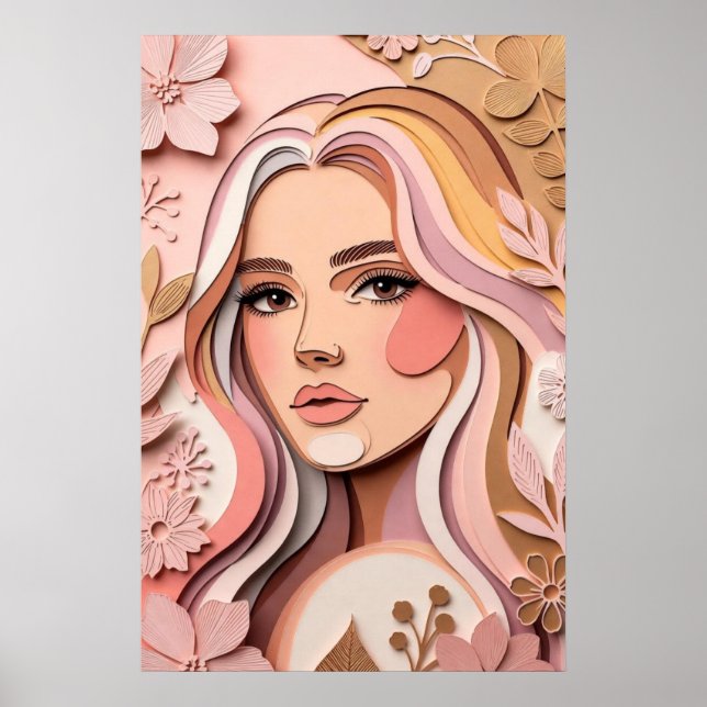 Soft Bloom Muse Poster (Front)
