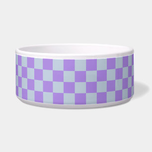 Soft Blue and Lavender Chequered